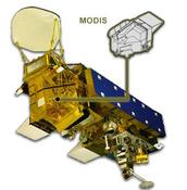 Spacecraft with MODIS instrument